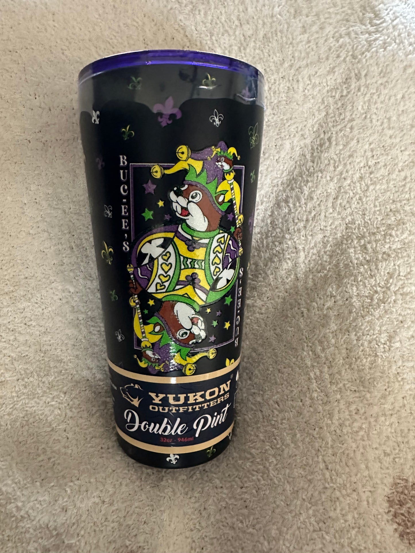 Buc-ee's Insulated Tumbler 2025 Mardi Gras 32oz (Limited Edition)